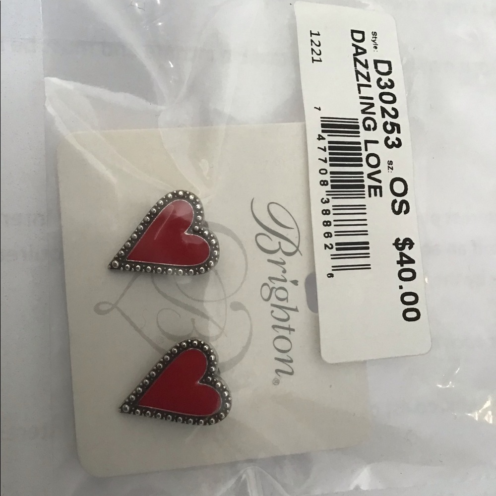 Brighton Dazzling Love earrings, Great for Valentines Day brand new with tag